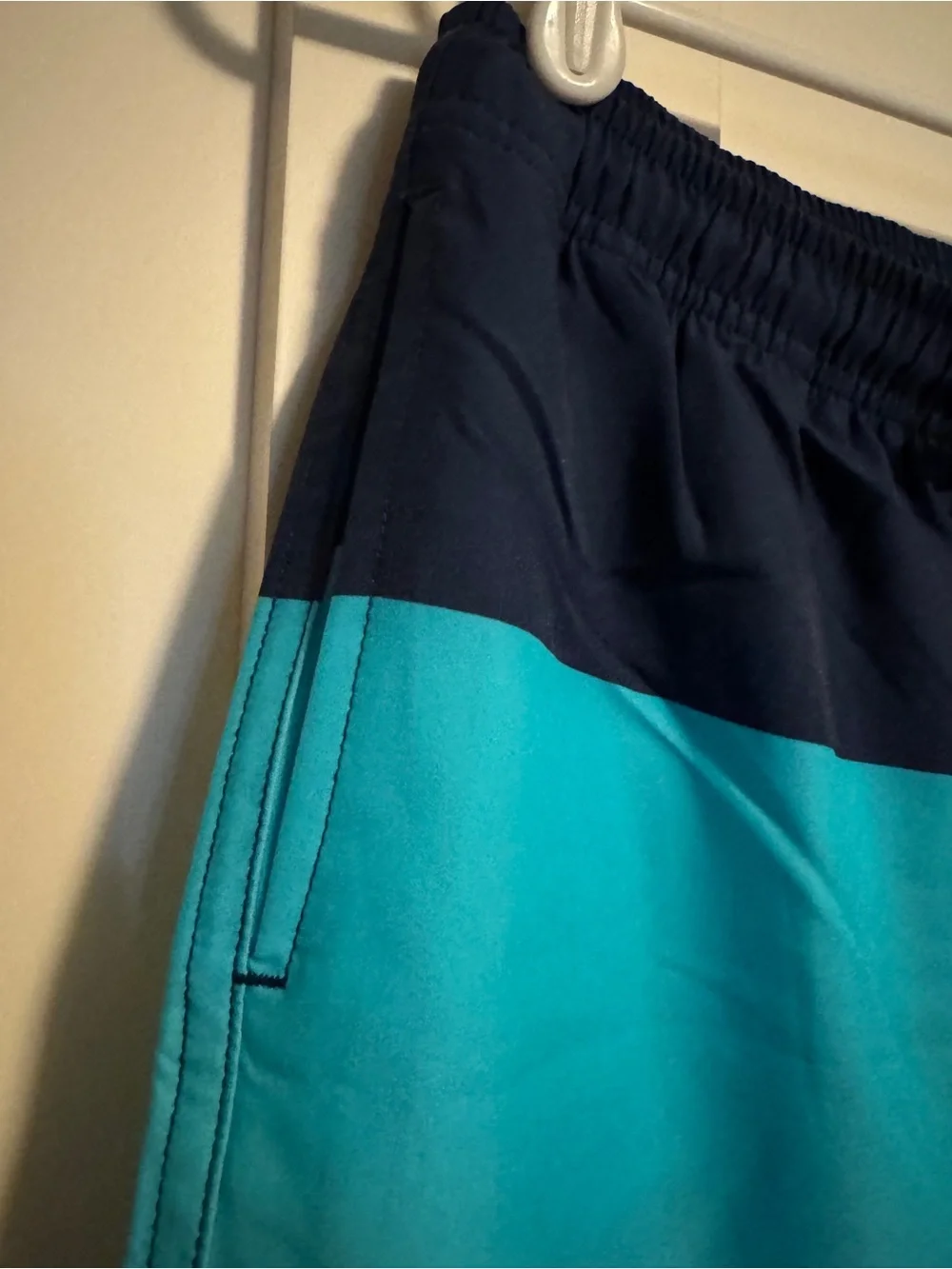 Swimzip Boy’s Colorblock Blue Stripe Swim Trunks